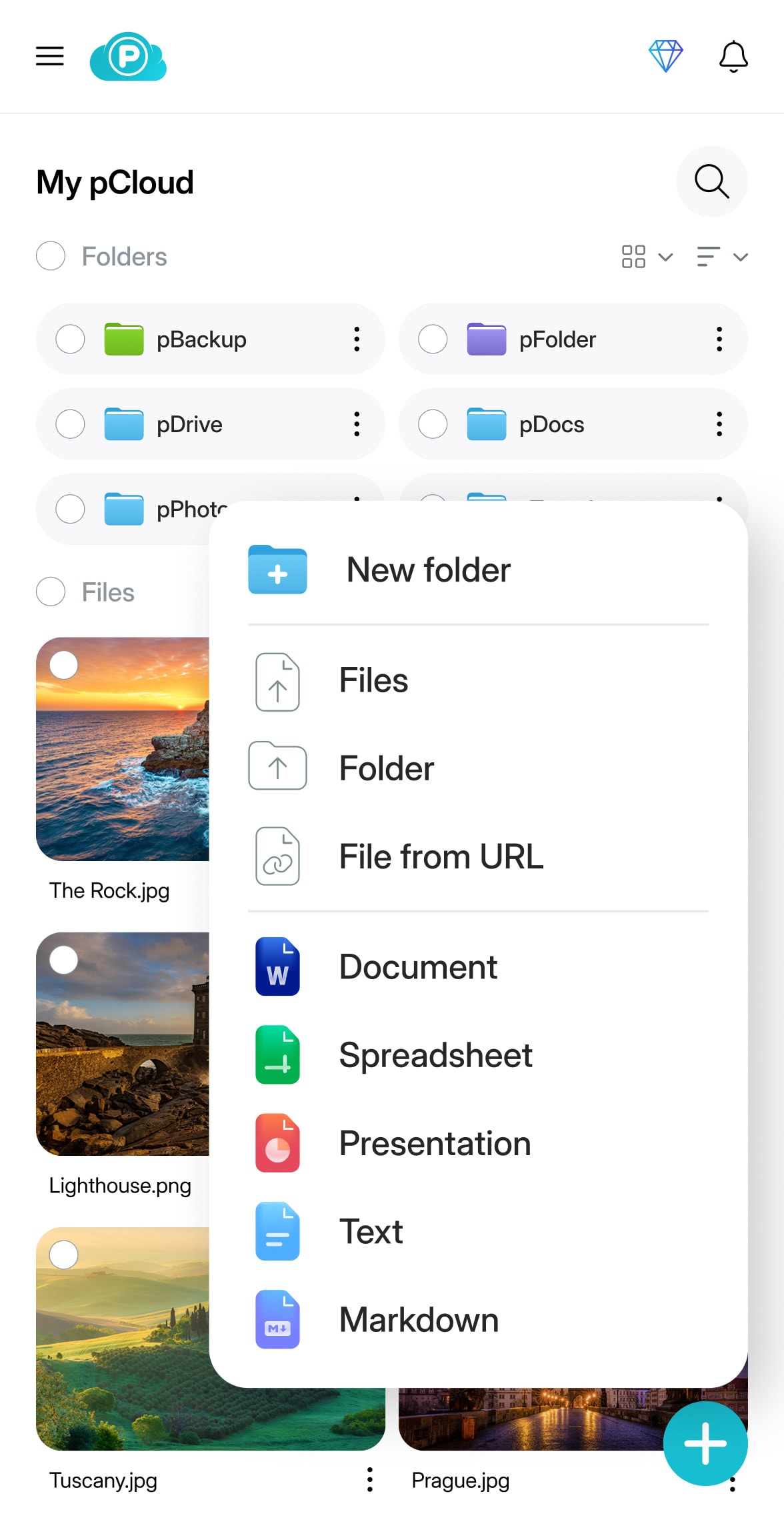 Create new files