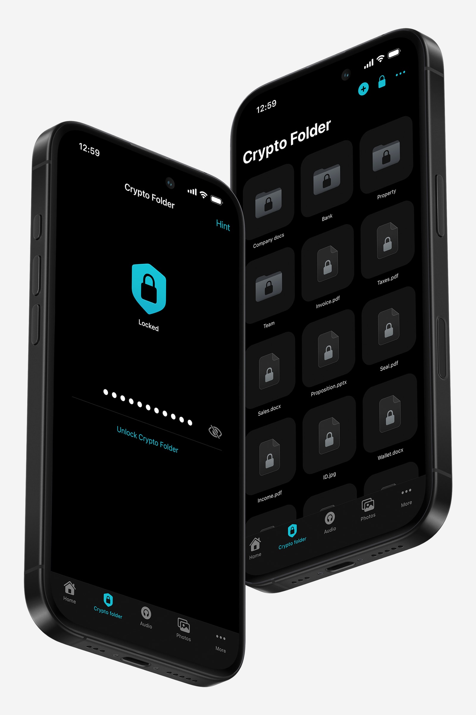 Добави файлове в Crypto папка