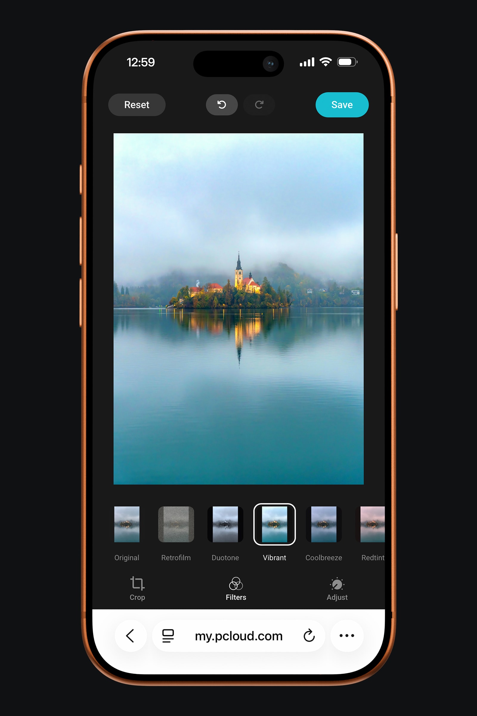 Built-in Photo editor