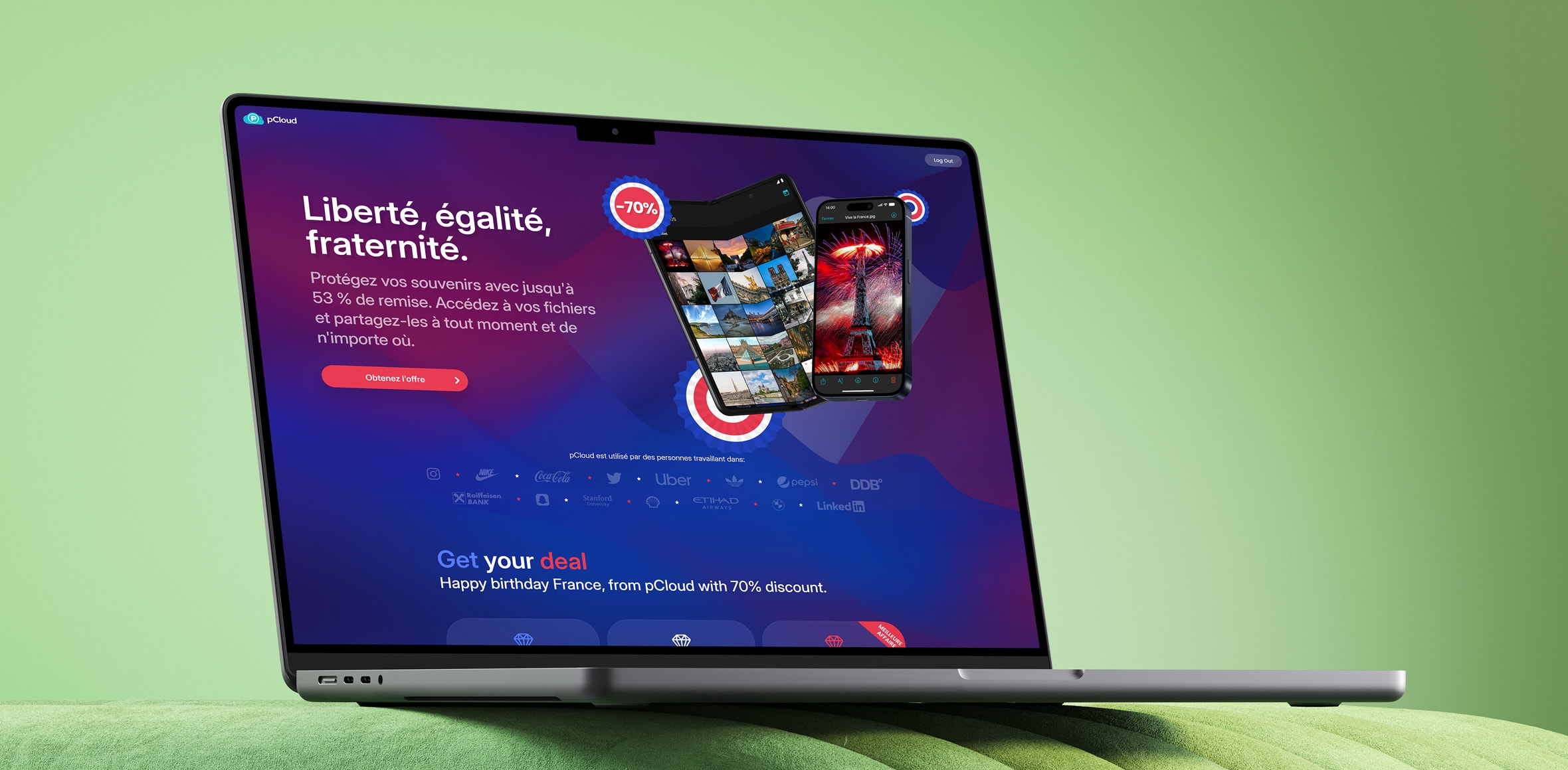 Optimised landing pages