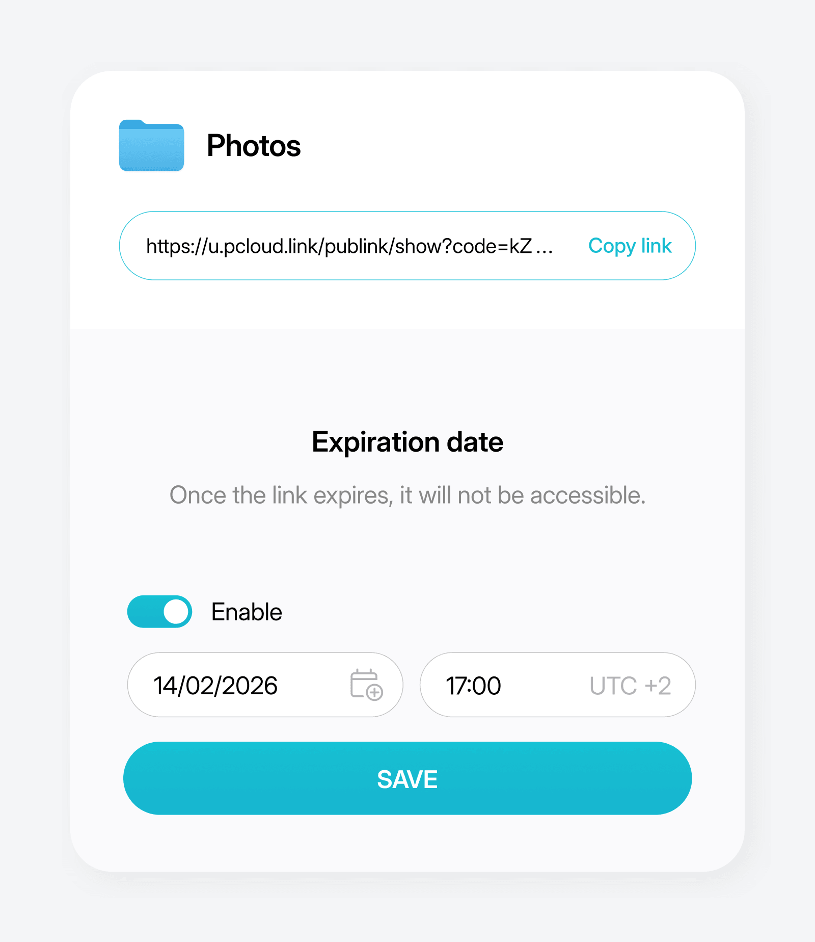 Expiring links