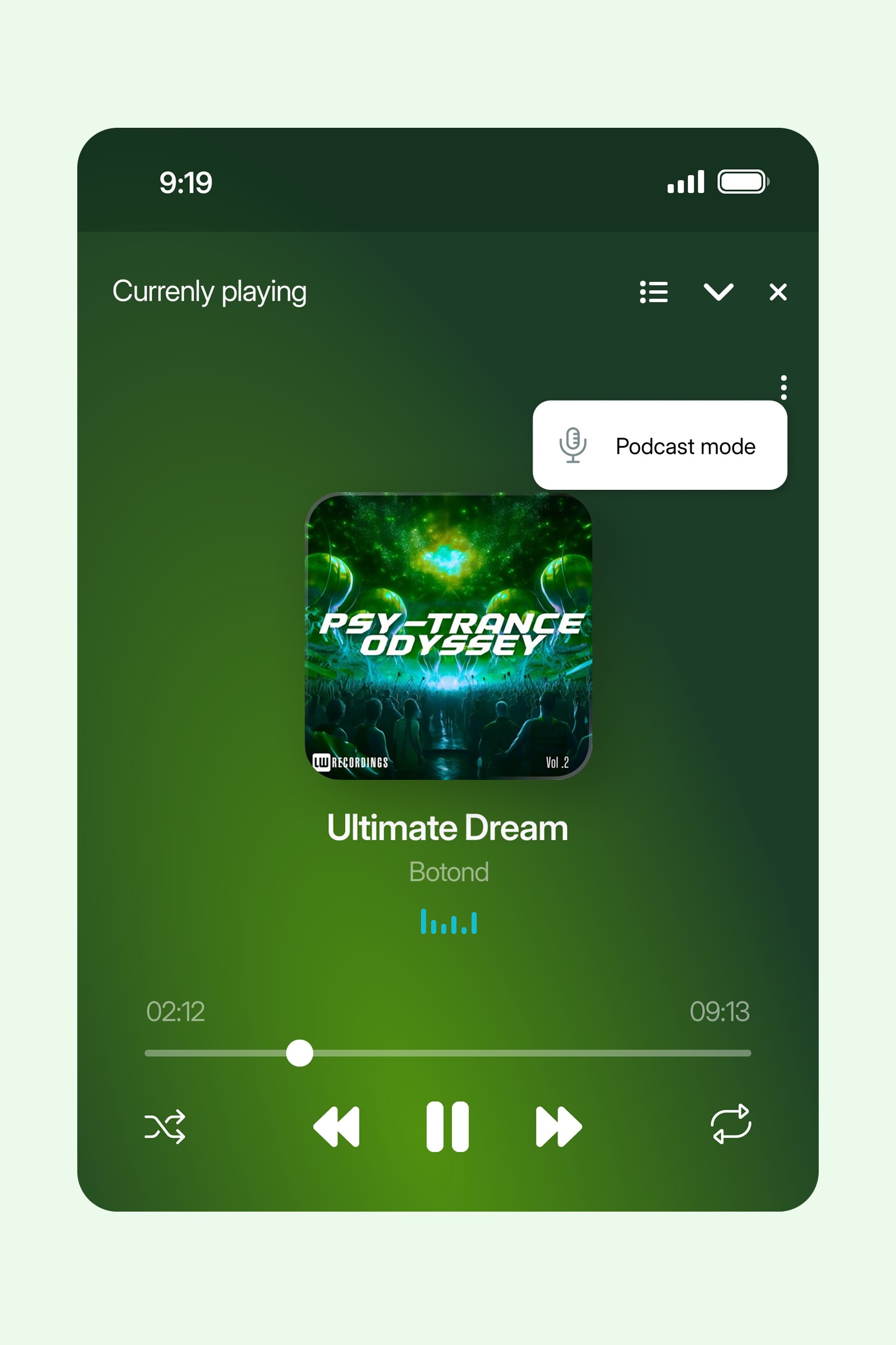 Dual listening mode