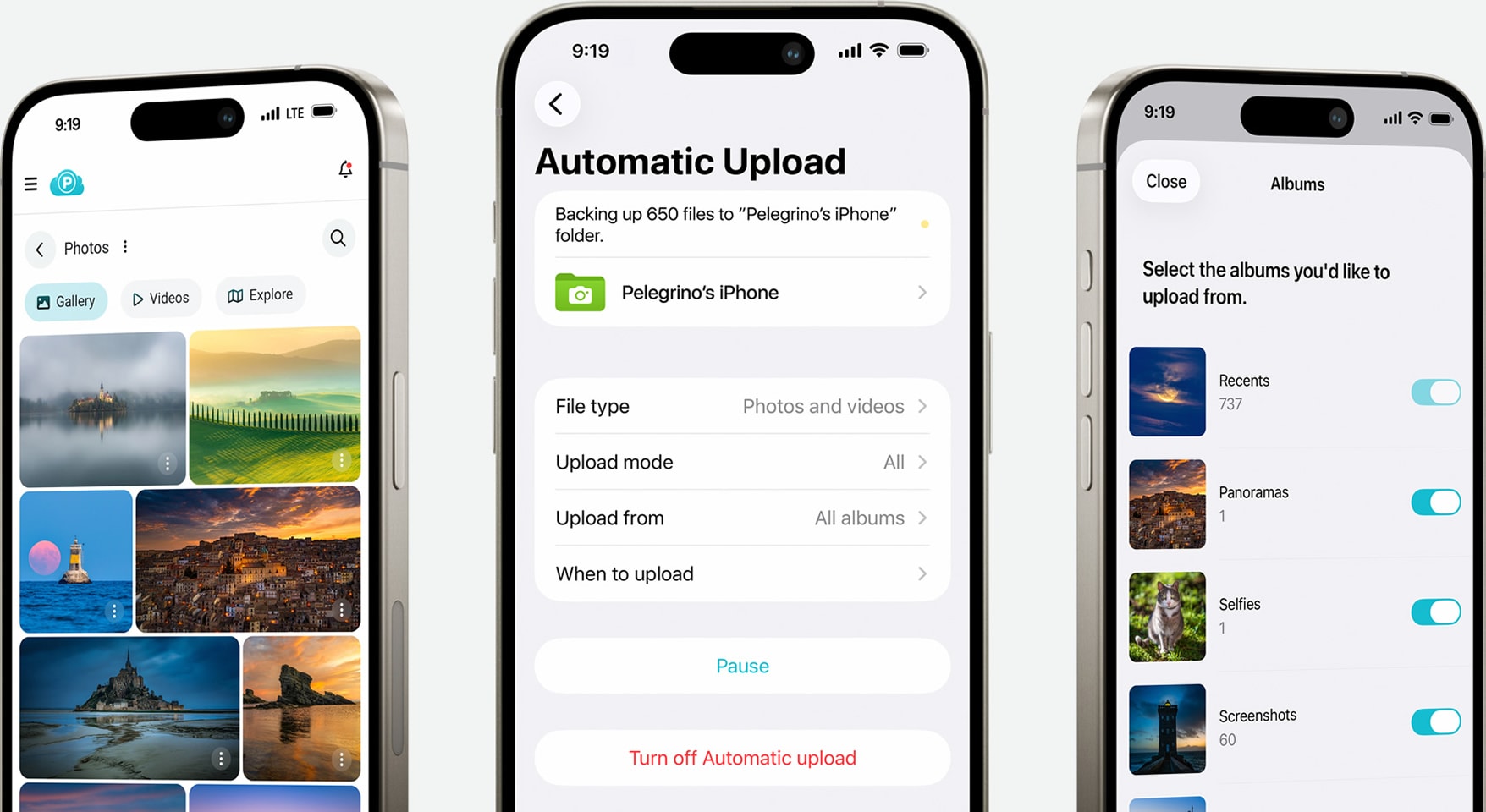 Automatic backup