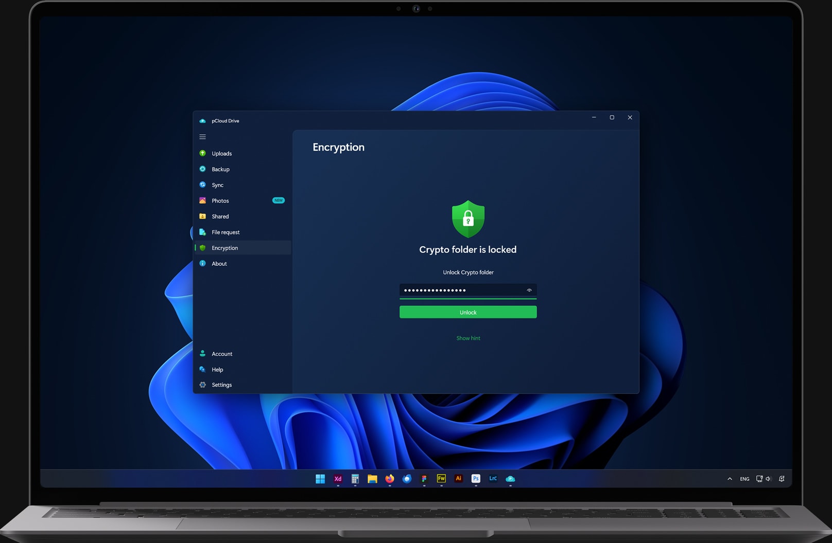 Client-side encryption locks your files before they leave your device.