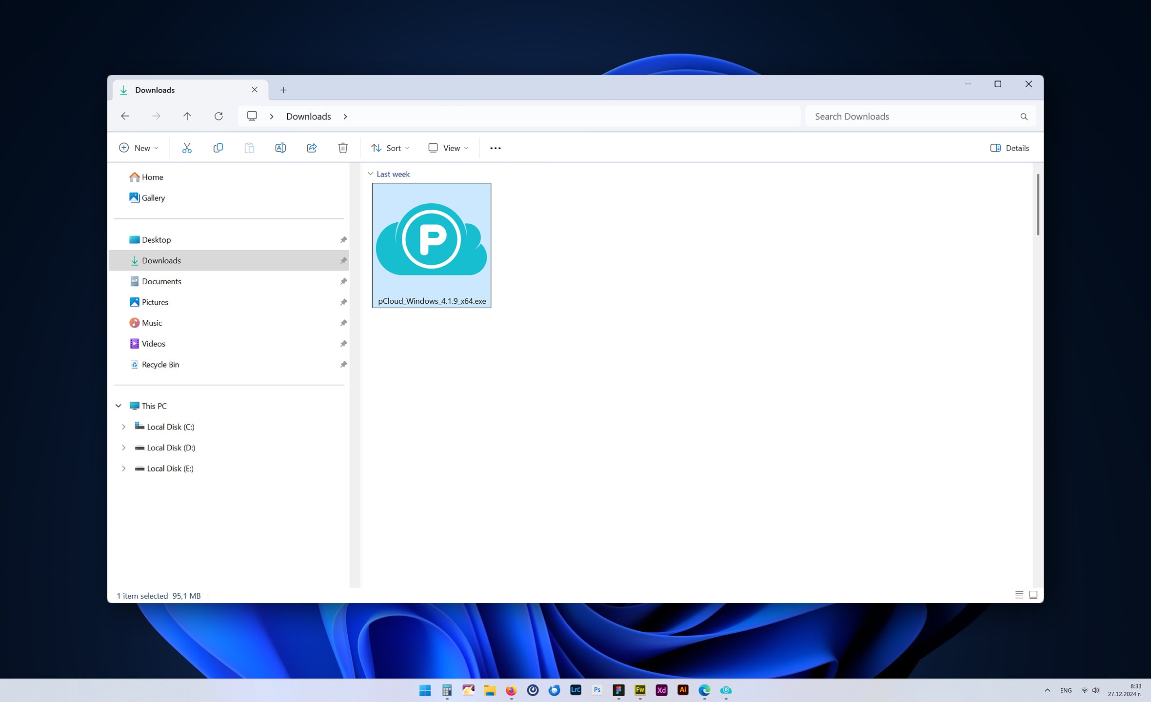pCloud Driveをダウンロードして端末にインストールする