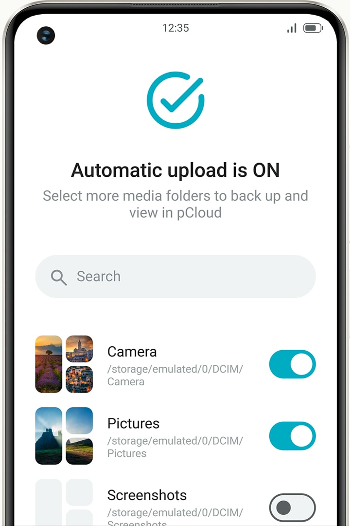 Automatic upload