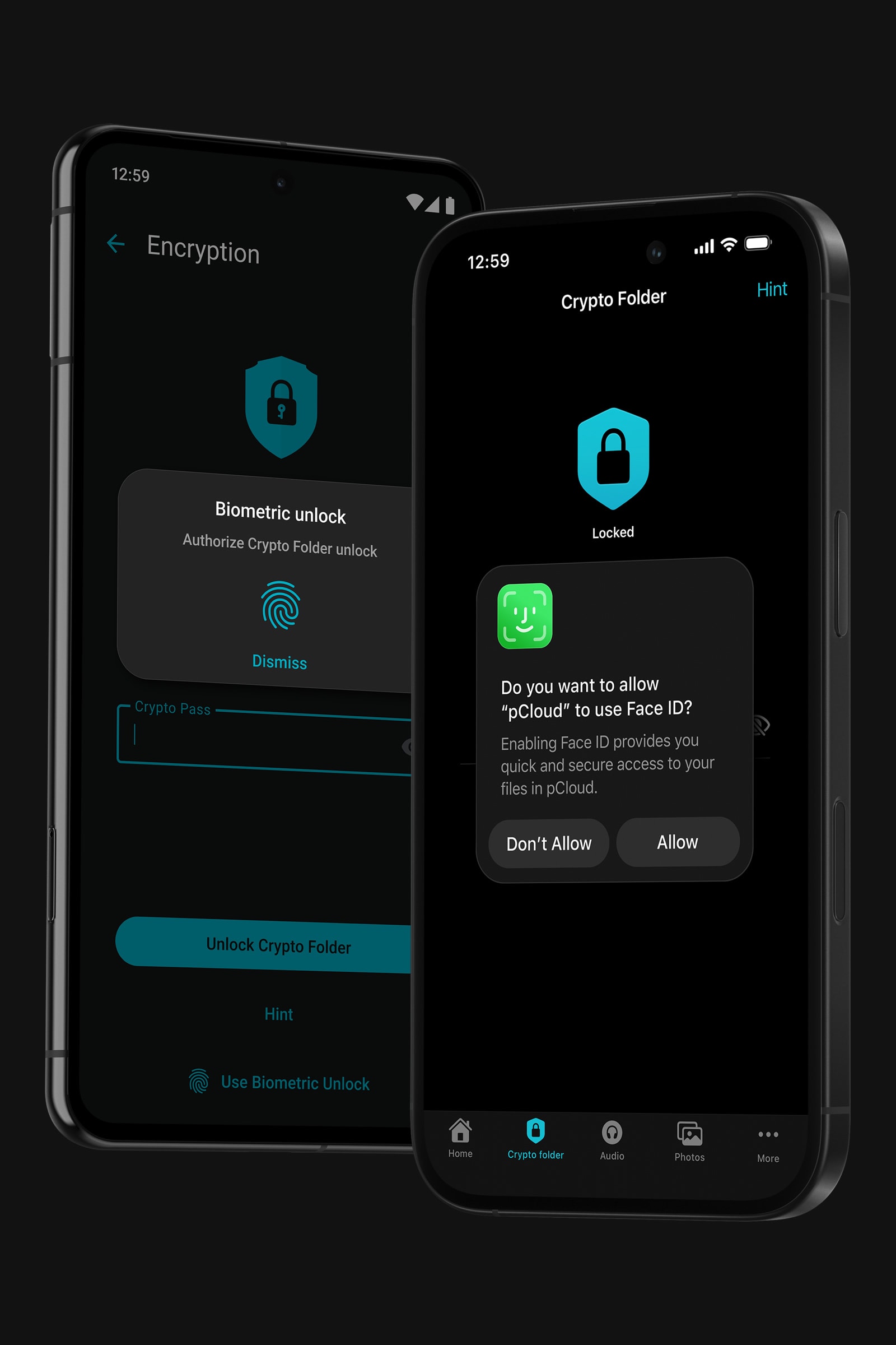La protezione multilivello combina crittografia avanzata con la tua password personale.